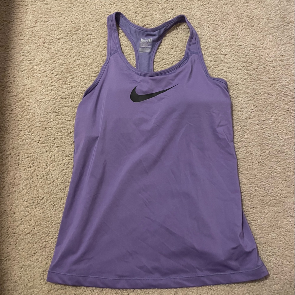Nike Purple fitted full length tank